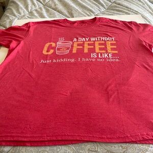 Men’s Graphic Tee Short Sleeve XXL Red